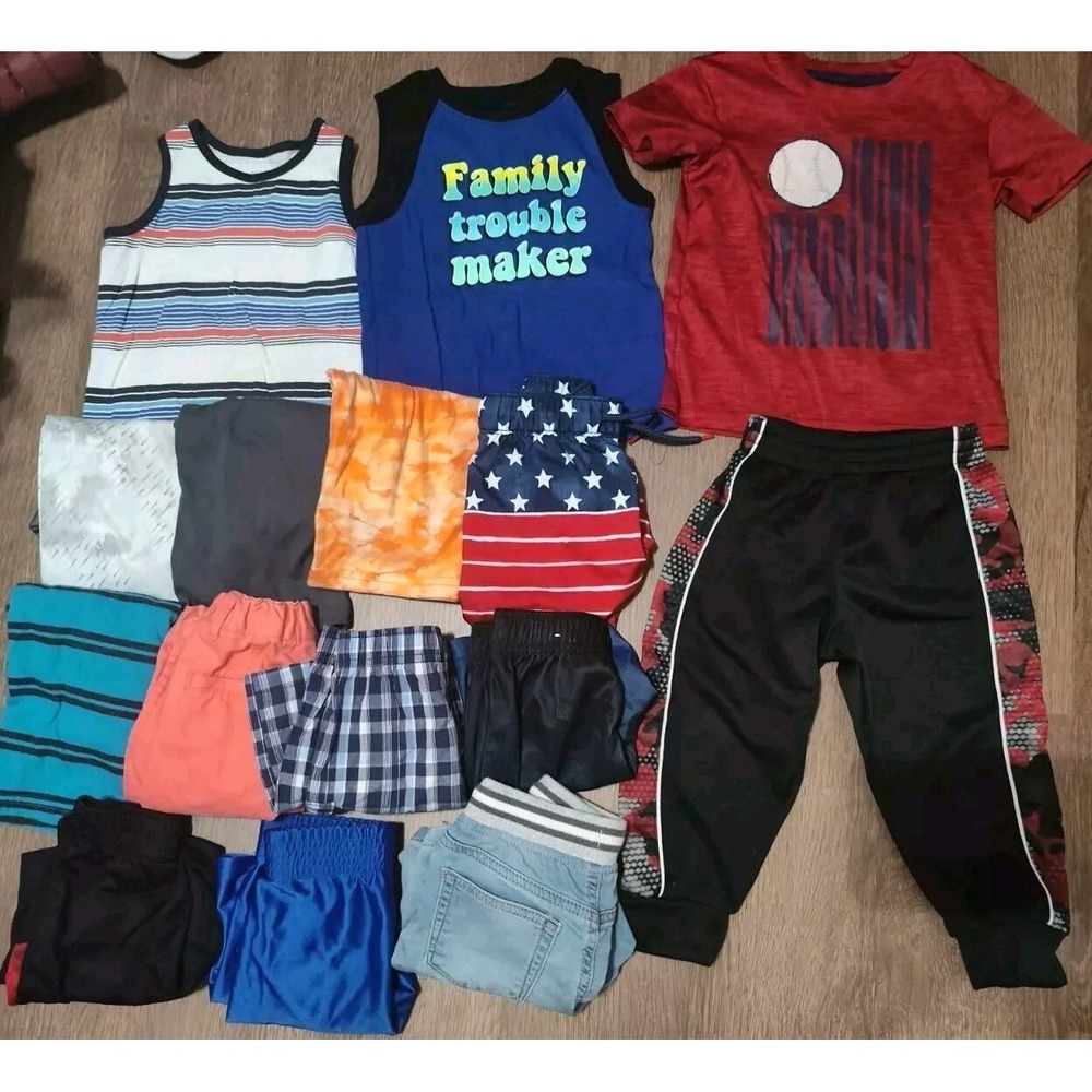 EUC HUGE Lot of Boys SUMMER Clothes 15‎ Pieces Size 2T